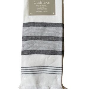 Ladinne Kitchen Towels Set Of 3 Oversized 20”x30” 100% Turkish Cotton Multi